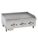 صورة Premium 3-Burner Commercial Gas Griddle – Smooth Polished Plate (LPG) - موقع تارجت ايجيبت