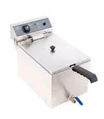 صورة ACE 10-Litre Electric Chip Fryer with Oil Drain Valve – 3kW High Power – Heavy Duty Stainless Steel Countertop Fryer - موقع تارجت ايجيبت