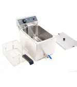 صورة ACE 10-Litre Electric Chip Fryer with Oil Drain Valve – 3kW High Power – Heavy Duty Stainless Steel Countertop Fryer - موقع تارجت ايجيبت