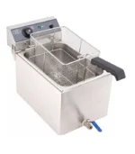 صورة ACE 10-Litre Electric Chip Fryer with Oil Drain Valve – 3kW High Power – Heavy Duty Stainless Steel Countertop Fryer - موقع تارجت ايجيبت