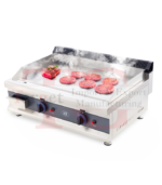 ACE 75cm Extra-Wide Commercial LPG Gas Griddle - Heavy Duty Mild Steel Plate - High-Output Griddle for Food Trucks & Large Restaurants