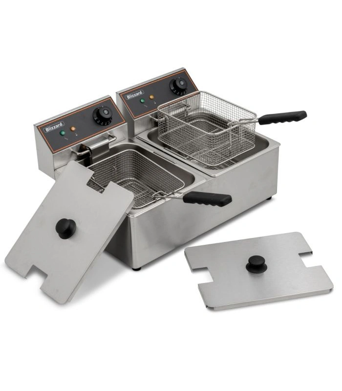12l fryer صورة قلاية Blizzard BF6-6 الكهربائية – خزان مزدوج – سعة 12 لتر – الكفاءة والسرعة في بيئات التشغيل المزدحمة - موقع تارجت ايجيبت