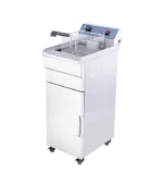 صورة قلاية كهربائية – حوض مفرد (16 لتر) – ستانلس ستيل – تصميم أرضي (ستاند) بقاعدة تخزين - موقع تارجت ايجيبت