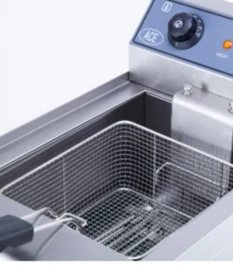 صورة قلاية كهربائية – حوض مفرد (16 لتر) – ستانلس ستيل – تصميم أرضي (ستاند) بقاعدة تخزين - موقع تارجت ايجيبت