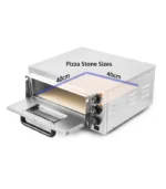 صورة Electric Pizza Oven – Single Deck – Stainless Steel – Stone Baked Surface for Professional Results - موقع تارجت ايجيبت