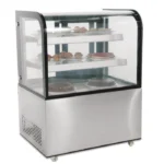 صورة ثلاجة عرض مبردة (ديسبلاي) – زجاج منحني – ستانلس ستيل – سعة 100 لتر - موقع تارجت ايجيبت