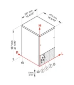 صورة Professional Ice Cube Maker – Solid Gourmet Cubes – Stainless Steel – Compact Countertop Design - موقع تارجت ايجيبت