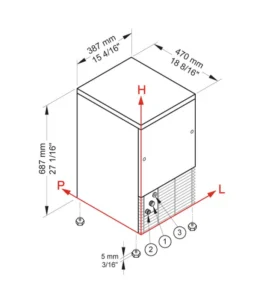 صورة Professional Ice Cube Maker – Solid Gourmet Cubes – Stainless Steel – Compact Countertop Design - موقع تارجت ايجيبت