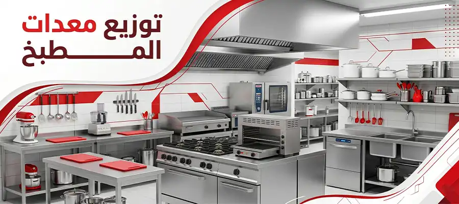 كيفية توزيع معدات المطبخ